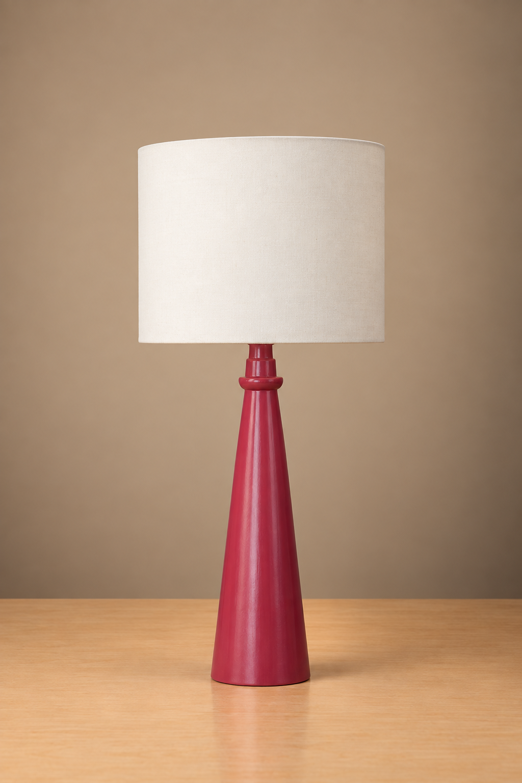 The Everest - Fuchsia with Barrel Shade, Off white